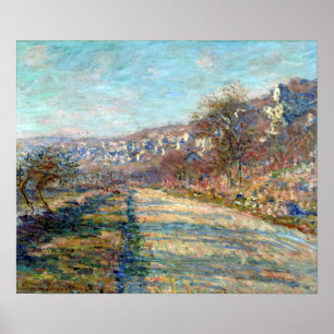 Poster Estrada de Claude Monet de La Roche-Guyon