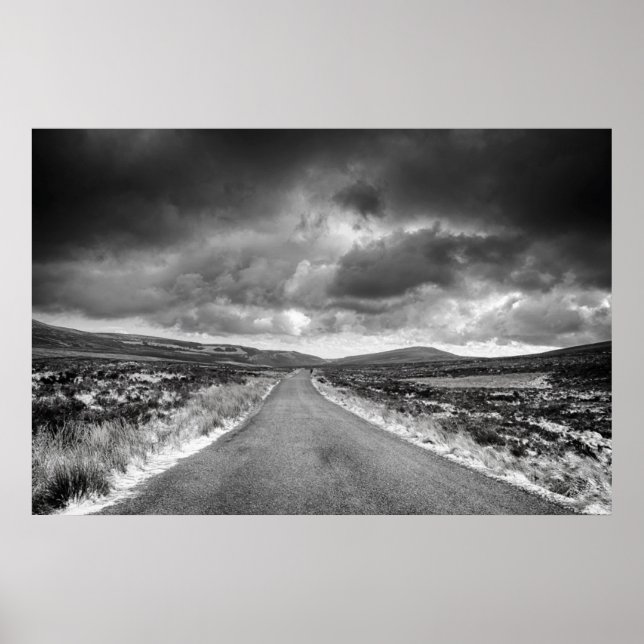 Poster Estrada em Rainstorm (Frente)