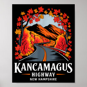 Poster Estrada Kancamagus New Hampshire Souv Folhagem Out