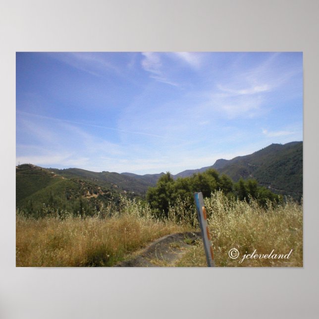 Poster Estrada montanhosa (Frente)