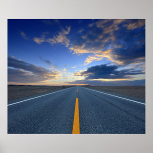 Poster Estrada no dia do nascer do sol