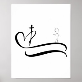 Poster Estrada para a Cruz - Design leve