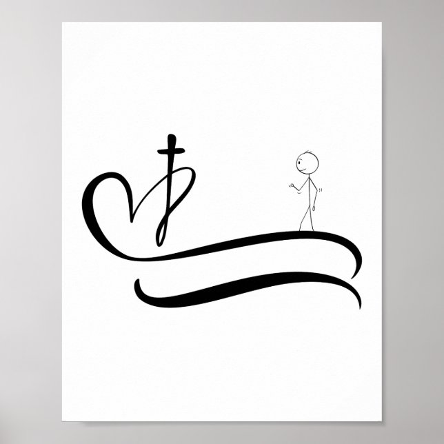 Poster Estrada para a Cruz - Design leve (Frente)