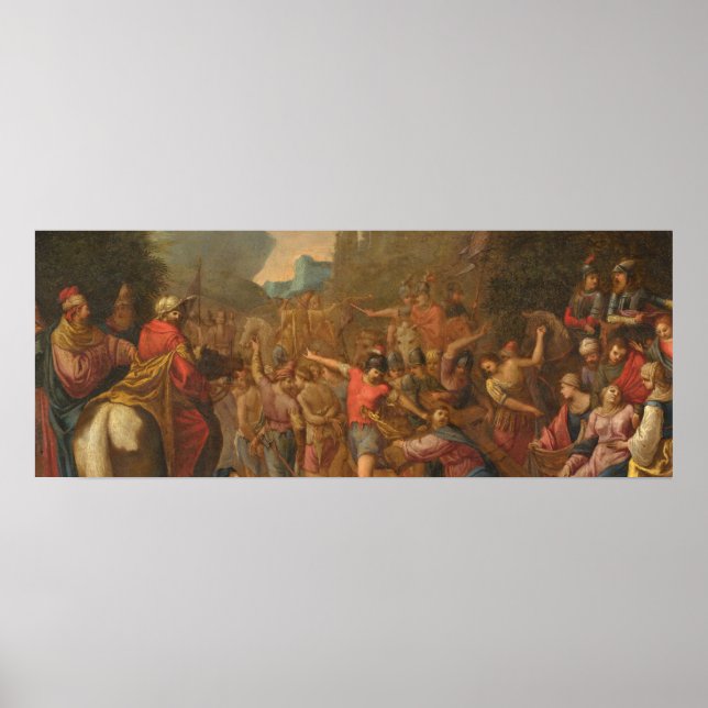 Poster Estrada para o Calvário - Círculo de Claude Déruet (Frente)