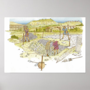 Poster Estrada romana. Detalhe