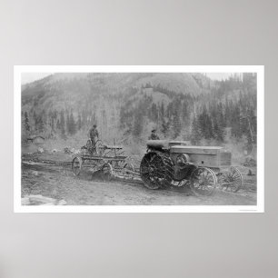 Pôster Estradas da construção em Alaska 1916