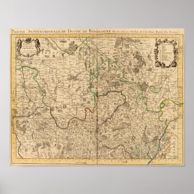 Pôster Estradas romanas e campos de batalha (Frente)