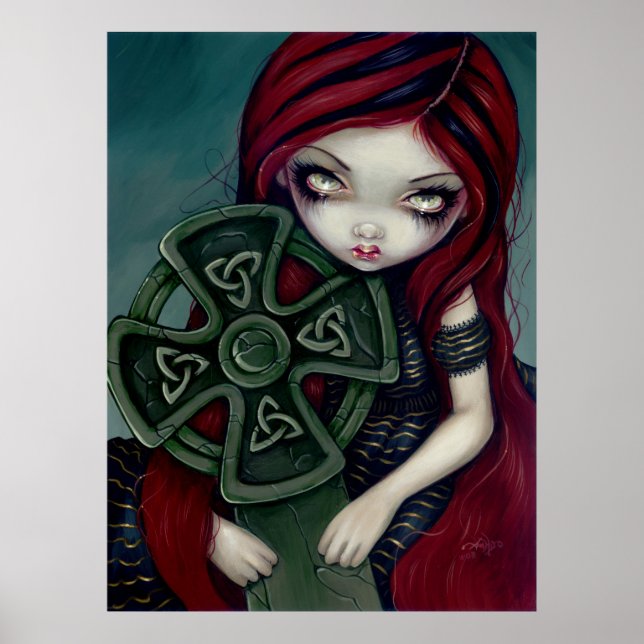 Pôster Estranhamente Solitário-gótico-fada-mágica-Impress (Frente)