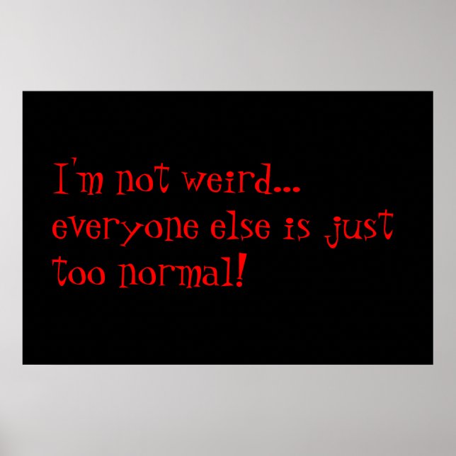 Pôster estranho (Frente)