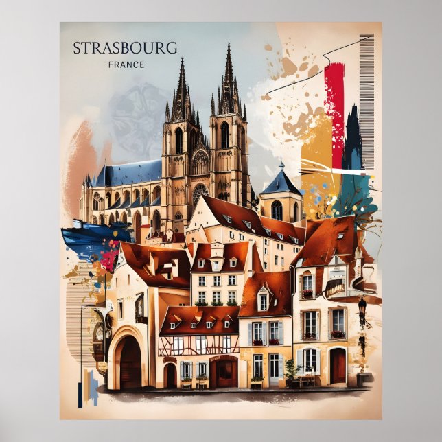 Poster Estrasburgo Charm (Frente)