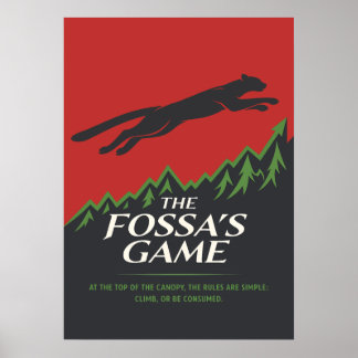 Poster Estratégia de Vida Selvagem do Fossa’s Game