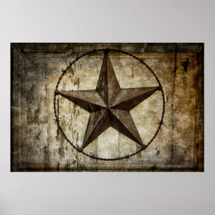 POSTER ESTRELA BARBED DO TEXAS