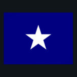 Pôster Estrela Branca de Sinalizador Azul Bonnie<br><div class="desc">A bandeira azul de Bonnie com sua estrela branca solitária em fundo azul era a bandeira não oficial dos Estados Confederados da América no início da Guerra Civil Americana.</div>