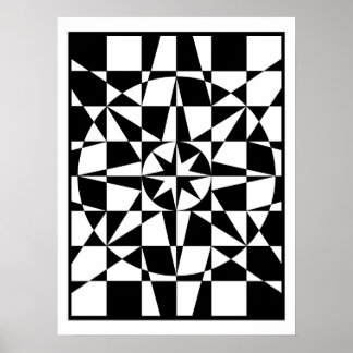 Pôster Estrela branca e negra