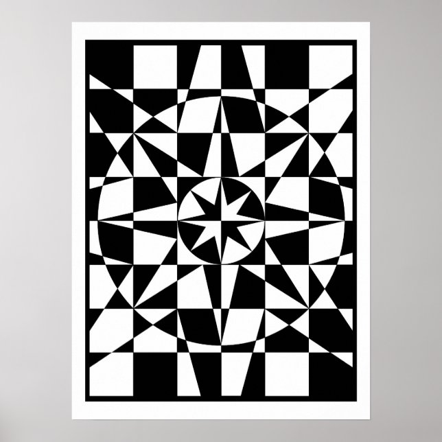 Pôster Estrela branca e negra (Frente)