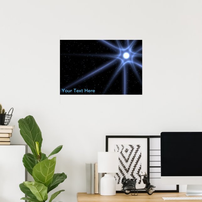 Poster Estrela Brilhante (Escritório em casa)