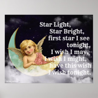 Poster Estrela brilhante, estrela luminosa...impressão de