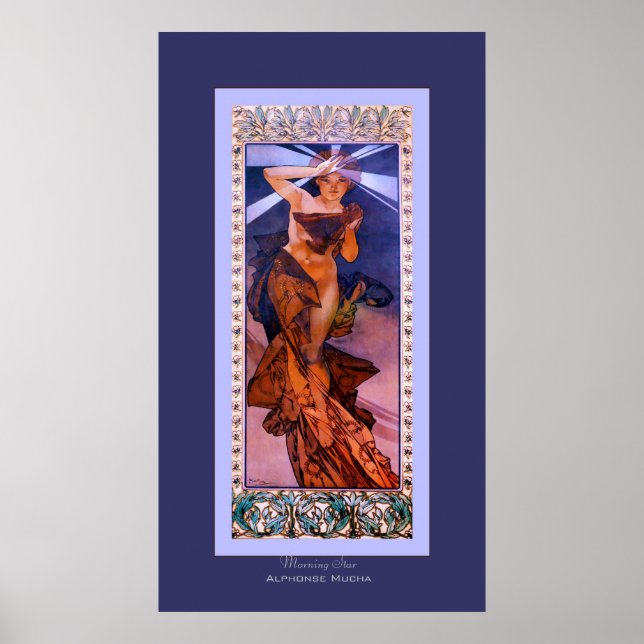 Poster Estrela da Manhã ~ Alphonse Mucha (Frente)