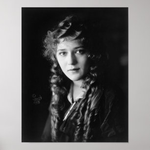 Pôster Estrela de cinema silenciosa Mary Pickford