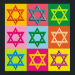 Poster Estrela de David<br><div class="desc">Pop de arte judaica</div>