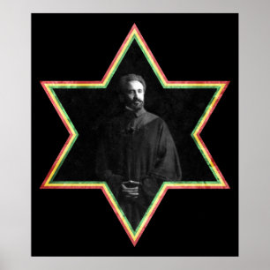 Poster Estrela de David de Haile Selassie