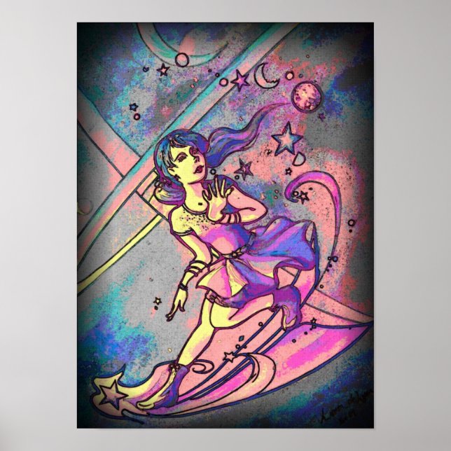 Poster Estrela de Fotografia Psicadélica (Frente)