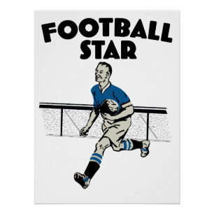 Pôster Estrela de futebol