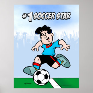 Pôster Estrela de futebol