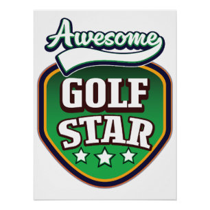 Pôster Estrela de Golfe Incrível