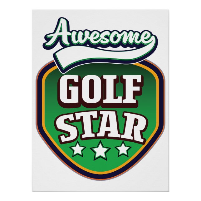 Pôster Estrela de Golfe Incrível  (Frente)