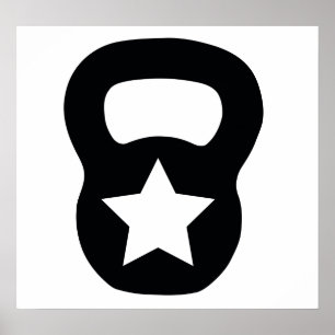 Poster Estrela de Kettlebell