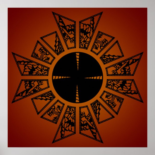 Pôster Estrela de laço vermelha (Frente)