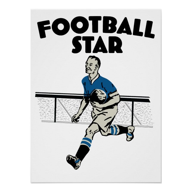 Pôster Estrela do Futebol (Frente)