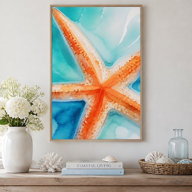 Poster Estrela-do-mar Tropical (Criador carregado)