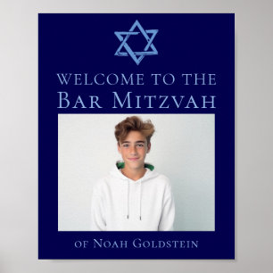 Poster Estrela Fotográfica do Bar Azul Mitzvah do Partido