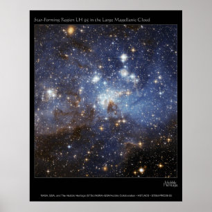Poster Estrela que forma a região LMC LH95
