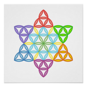 Pôster Estrela Sagrada - Estrela Da Vida, 02/3D.