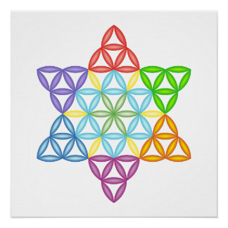 Pôster Estrela Sagrada - Estrela Da Vida, 02/3D.