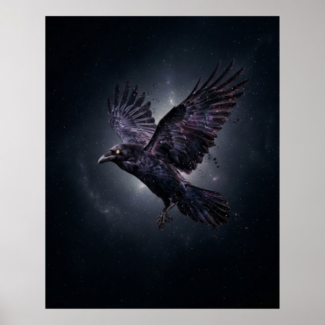 Poster Estrela Vazia Corvo Cósmico (Frente)