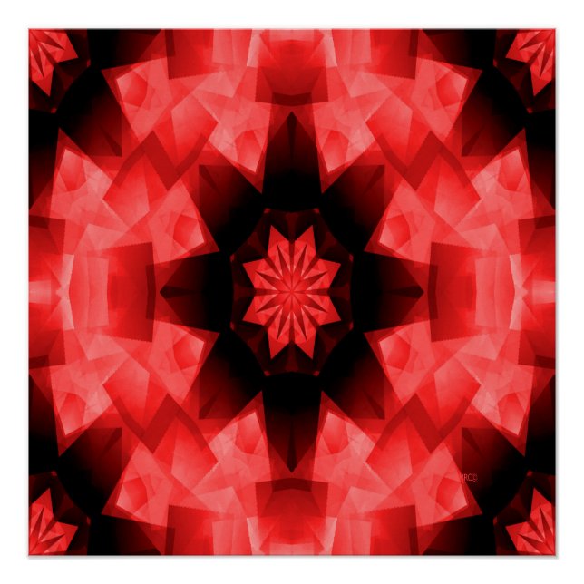 Pôster Estrela Vermelha Poppy. (Frente)