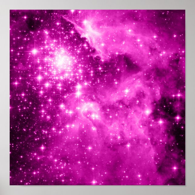 Poster Estrelas Cor-de-Rosa (Frente)