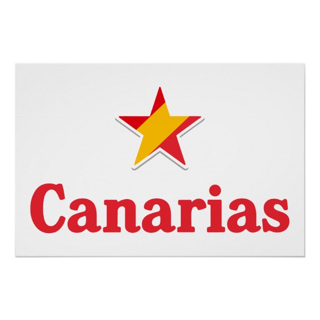 Pôster Estrelas da Espanha – Canárias (Frente)
