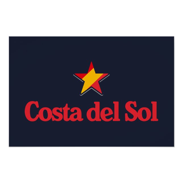 Pôster Estrelas da Espanha – Costa del Sol (Frente)