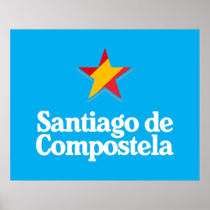 Poster Estrelas da Espanha – Santiago de Compostela