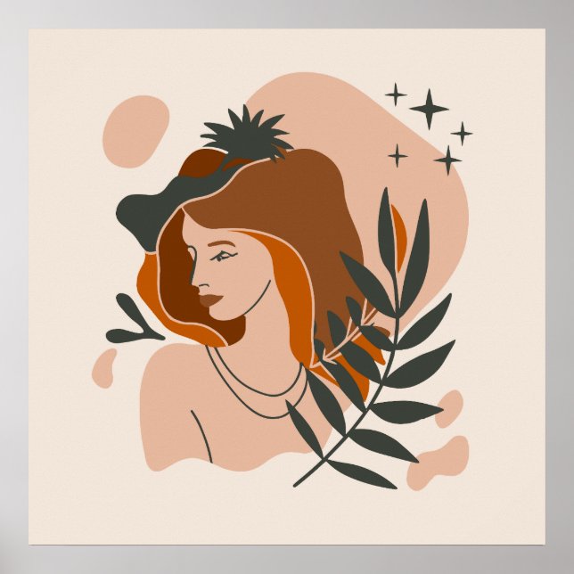 Poster Estrelas da Mulher Boho (Frente)