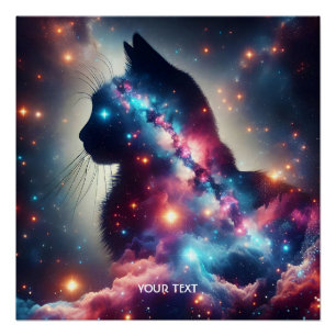 Pôster Estrelas de Gato do Espaço Fantasma