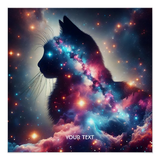 Pôster Estrelas de Gato do Espaço Fantasma (Frente)
