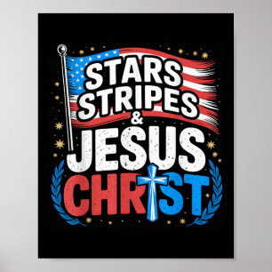 Poster Estrelas de Jesus Cristo Cristão estrelas estrias