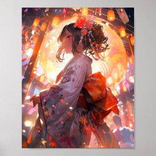 Poster Estrelas de Meninas de Anime