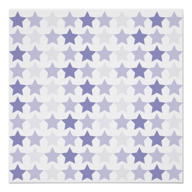 Pôster Estrelas de Ombre Azul Patriótica (Frente)